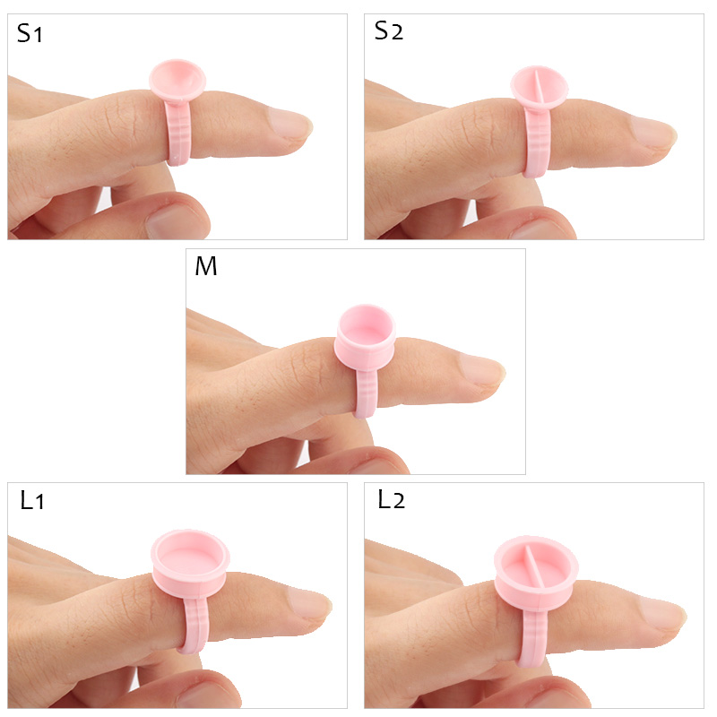 100pcs Disposable Glue Rings P - Body Jewelry Tattoo ulasan dan harga